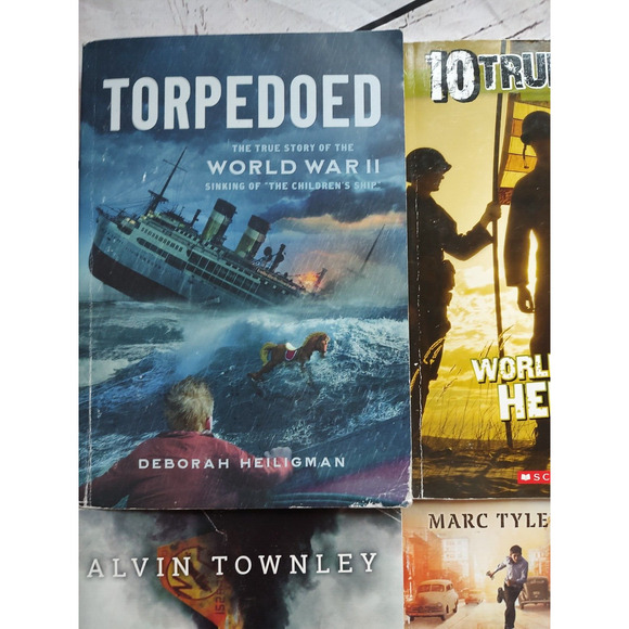 lot of 4 WWII books Captured Torpedoed true tales brave like my brother - Picture 2 of 9